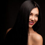 model with long hair