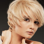 model with short hair